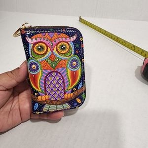 Aphison acordeon style credit cards wallet multicolor